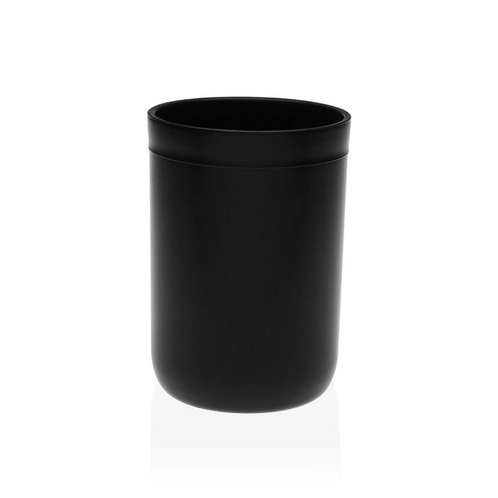 Suport pentru periuțe de dinți Versa Elisa Negru polipropilenă (7,5 x 11 x 7,5 cm)