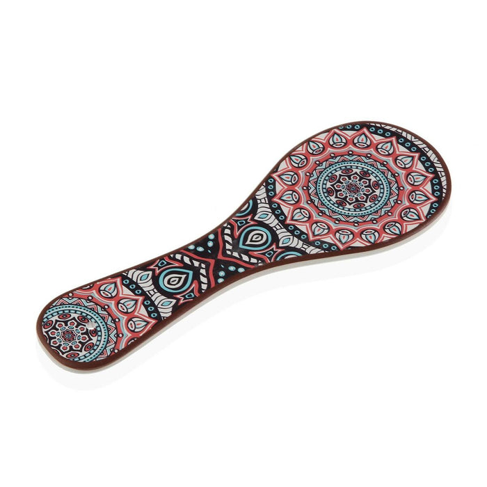 Suport de linguri Versa Albastru Mandala Ceramică (10 x 28 cm)