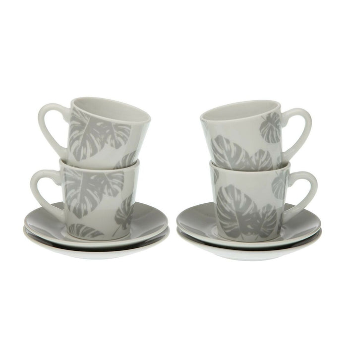 Set de Căni de Cafea Versa Shelly Porțelan (4 Piese)