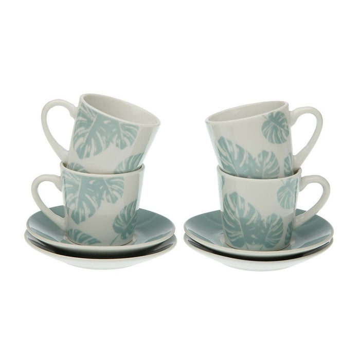 Set de Căni de Cafea Versa Shelly Porțelan (4 Piese)