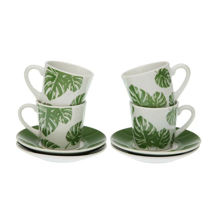 Set de Căni de Cafea Versa Shelly Porțelan (4 Piese)