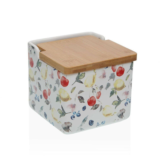 Solniță cu capac Versa Ariel 12,2 x 11,5 x 12,2 cm Ceramică