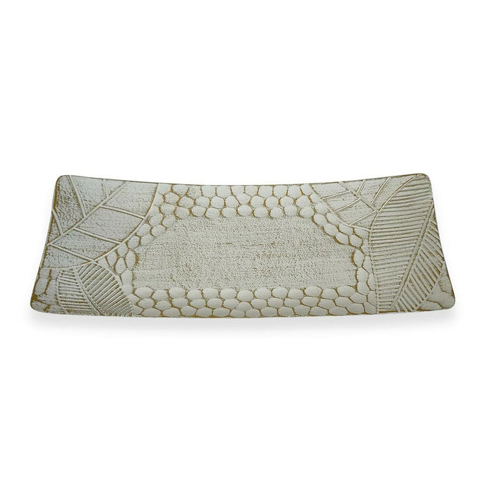 Decorațiune pentru Centrul Mesei Versa Alb 13 x 4 x 34 cm