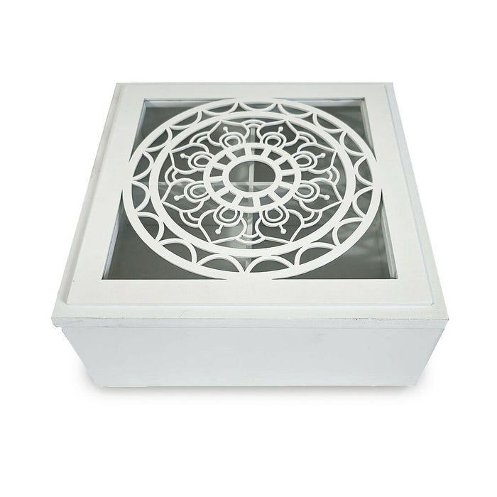 Cutie Decorativă Versa Mandala Lemn MDF 20 x 8 x 20 cm