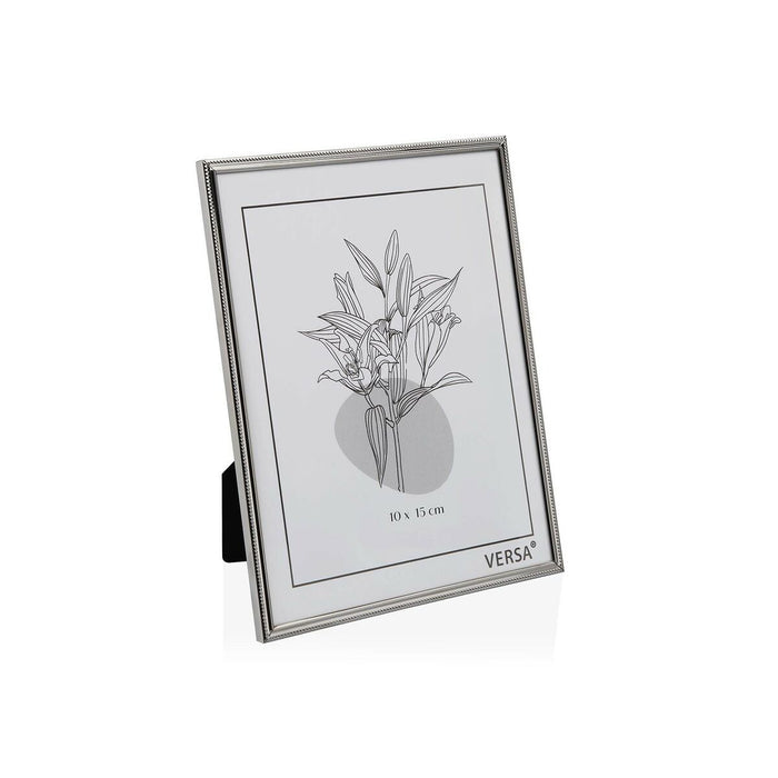 Suport pentru Poze Versa Argintiu Metal Minimalist 1 x 15,5 x 10,5 cm