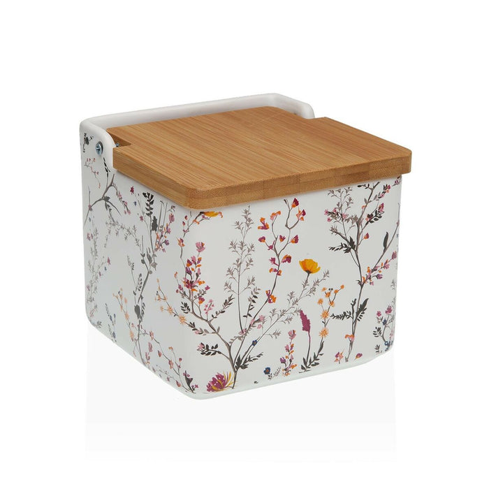 Solniță cu capac Versa Balbec Ceramică Dolomite 12,2 x 11,5 x 12,2 cm