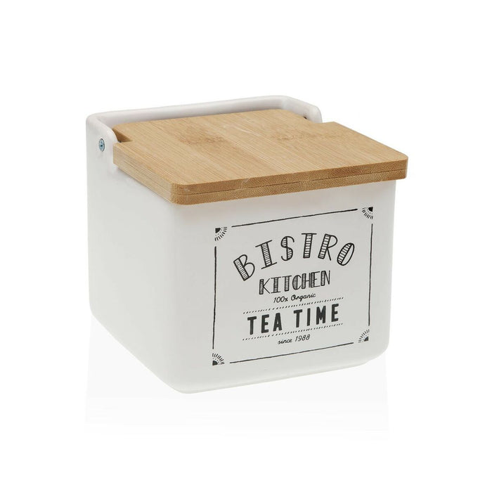 Solniță cu capac Versa Bistro Ceramică Dolomite 12,2 x 11,5 x 12,2 cm