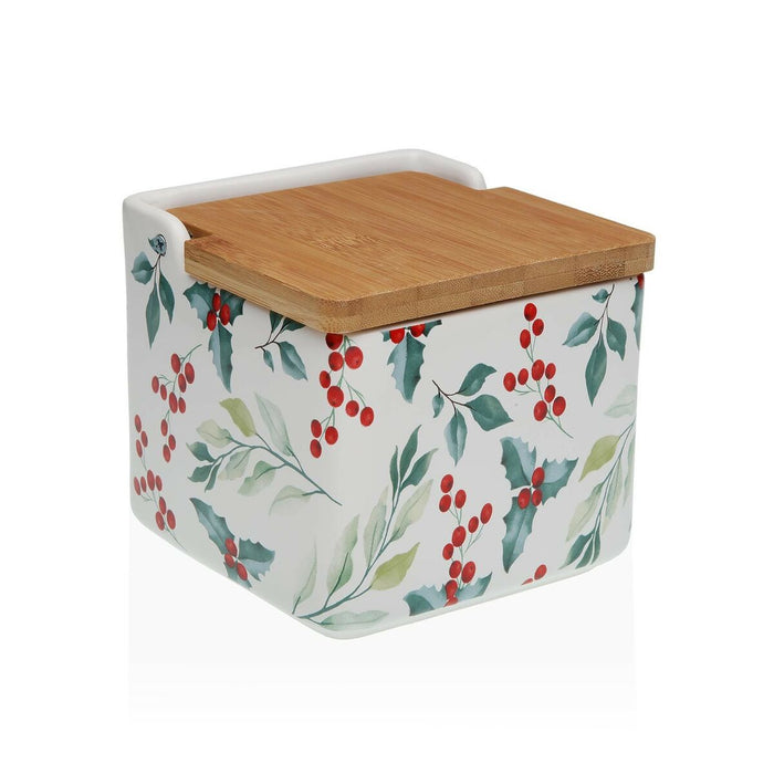 Solniță cu capac Versa Acebo Ceramică Dolomite 12,2 x 11,5 x 12,2 cm