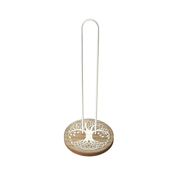 Suport pentru hârtie de bucătărie Versa Idun Metal Oțel Lemn MDF 13 x 31 x 13 cm