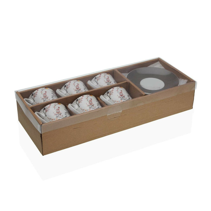 Set de 6 Cești de Ceai cu Farfurie Versa Balbec Porțelan