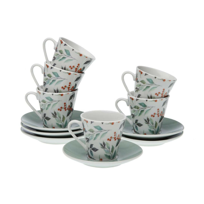 Set de 6 Căni de Cafea Versa Acebo Porțelan
