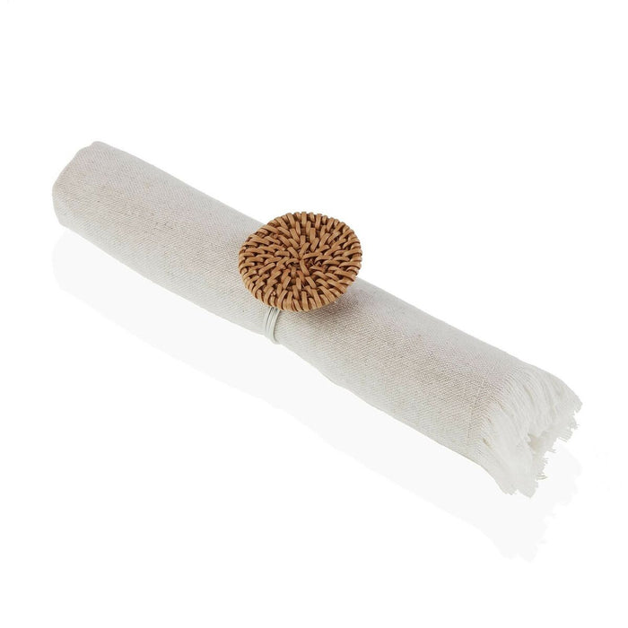 Inel pentru șervețele Versa Metal Ratan 4,3 x 4,7 x 4,3 cm