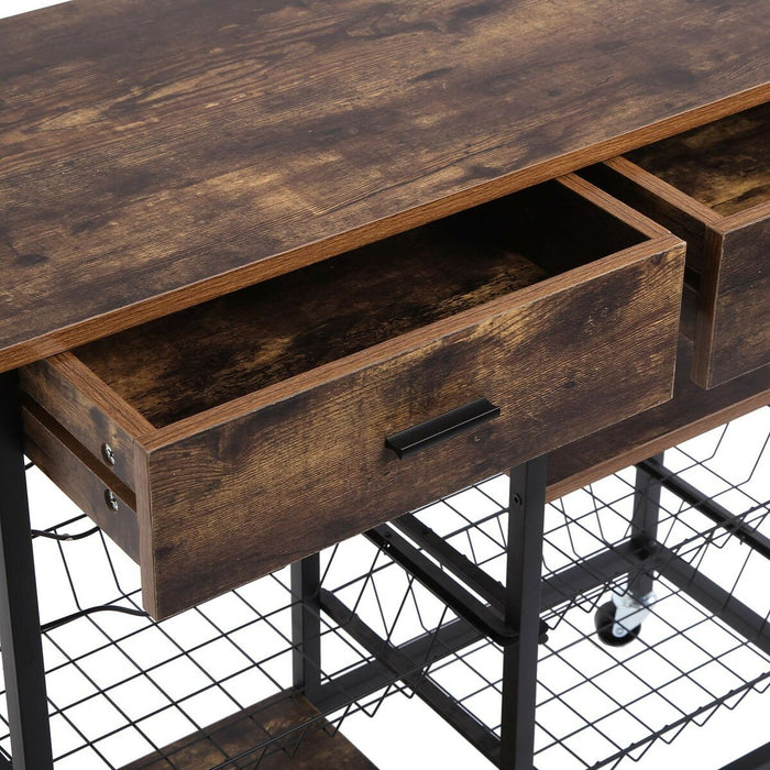 Coș de Bucătărie Versa Maro Lemn MDF 40 x 85 x 90 cm