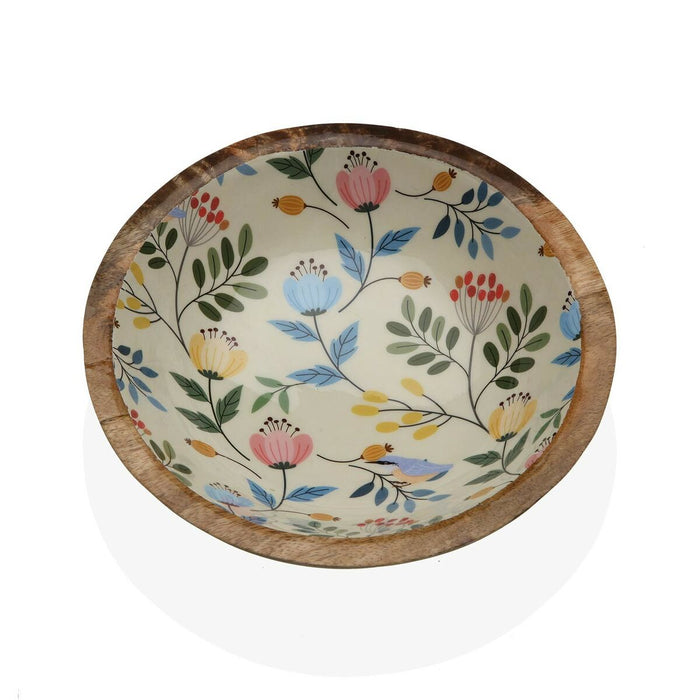 Bol Versa Květiny Bambus Porțelan Lemn de mango 24 x 7 x 24 cm