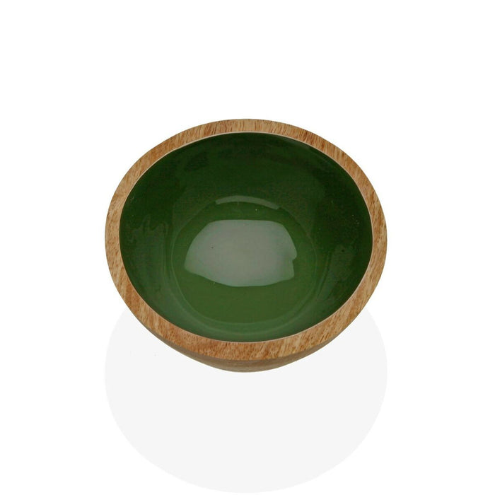 Bol Versa Verde Bambus Porțelan Lemn de mango 13 x 7 x 13 cm