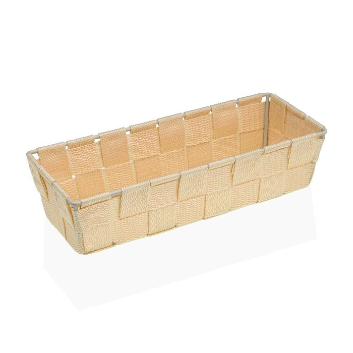 Coș Versa Bej Textilă 10 x 6 x 25 cm
