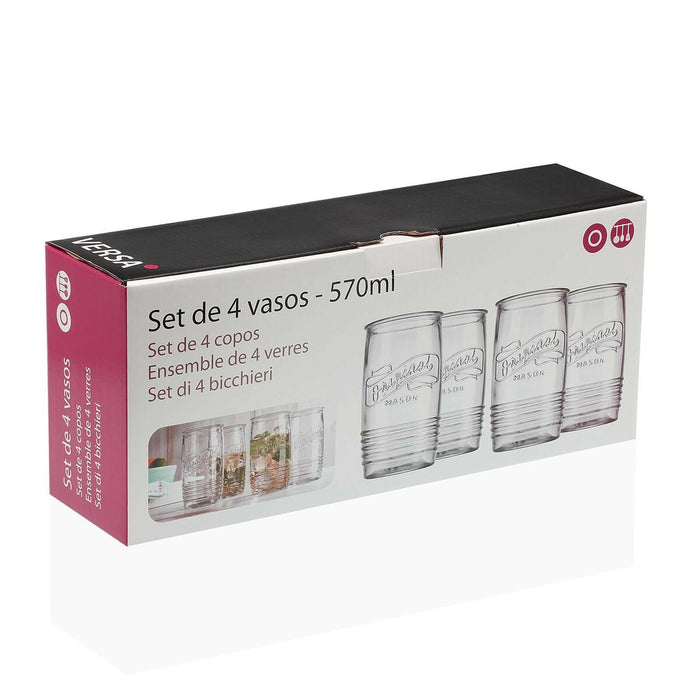 Set de pahare Versa 570 ml Geam