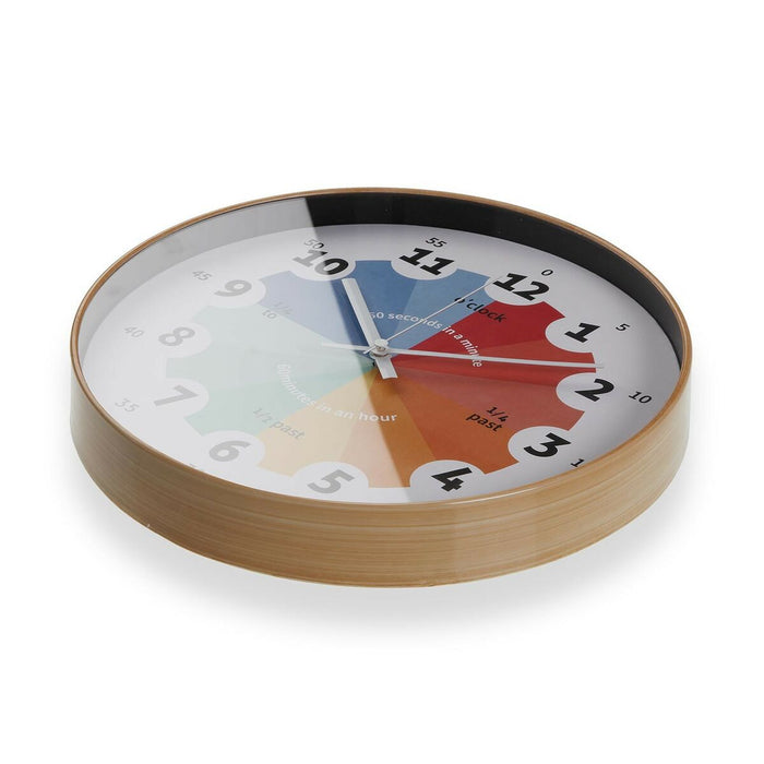 Ceas de Perete Versa Geam Plastic 4 x 30 x 30 cm