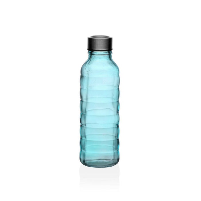 Sticlă (de pus lichide) Versa 500 ml Albastru Sticlă Aluminiu 7 x 22,7 x 7 cm