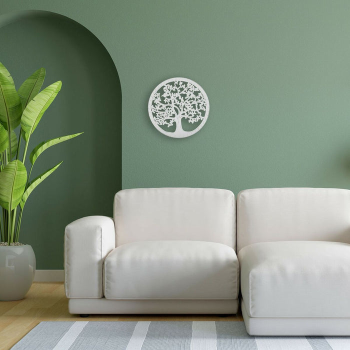 Decorațiune de Perete Versa Arborele vieții Lemn MDF 40 x 1,5 x 40 cm