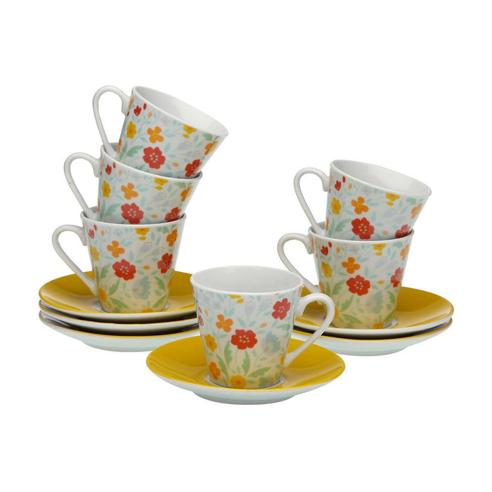 Set de Căni de Cafea Versa Flandes 6 Unități Porțelan