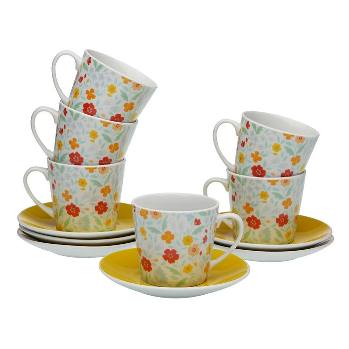 Set de Căni de Cafea Versa Flandes 6 Unități Porțelan