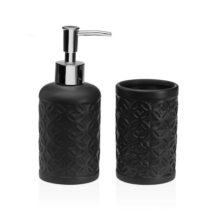 Set de Baie Versa Negru Dolomite 6,8 x 17 x 6,8 cm