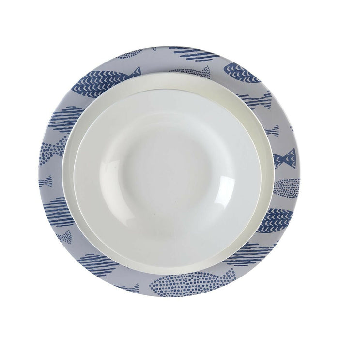 Farfurie Suport Versa Pești Metal 33 x 1,5 x 33 cm