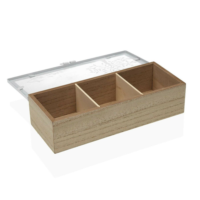 Cutie pentru infuzii Versa Copac Metal Lemn MDF 23,5 x 6 x 10 cm