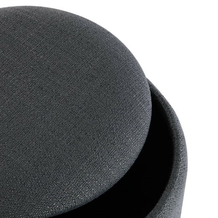 Puf (scaun scund) detașabil Versa Gri Bambus Lemn MDF 36 x 44 x 36 cm (2 Piese)