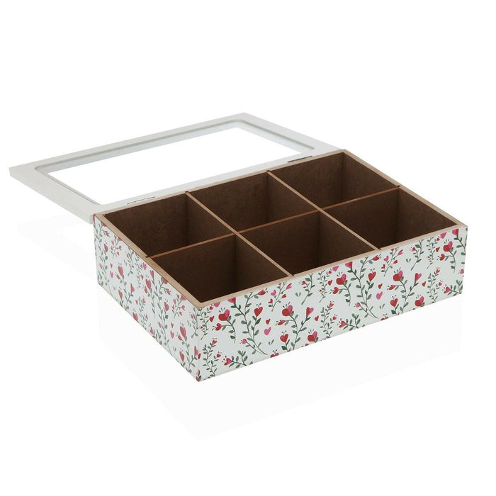 Cutie pentru infuzii Versa Inimi Lemn 17 x 7 x 24 cm