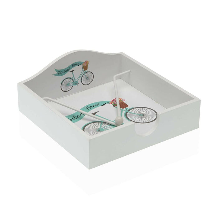 Suport pentru Șervețele Versa Lemn 18 x 7 x 18 cm Bicicletă