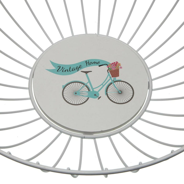 Fructieră Versa Bicicletă Metal Oțel Lemn MDF 28 x 10 x 28 cm