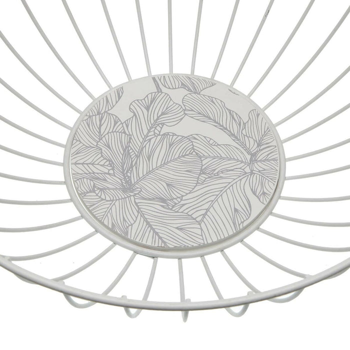 Fructieră Versa Palmier Metal Oțel Lemn MDF 28 x 10 x 28 cm