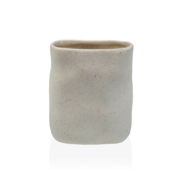 Suport pentru periuțe de dinți Versa Alb Ceramică 4,5 x 10 x 7,5 cm