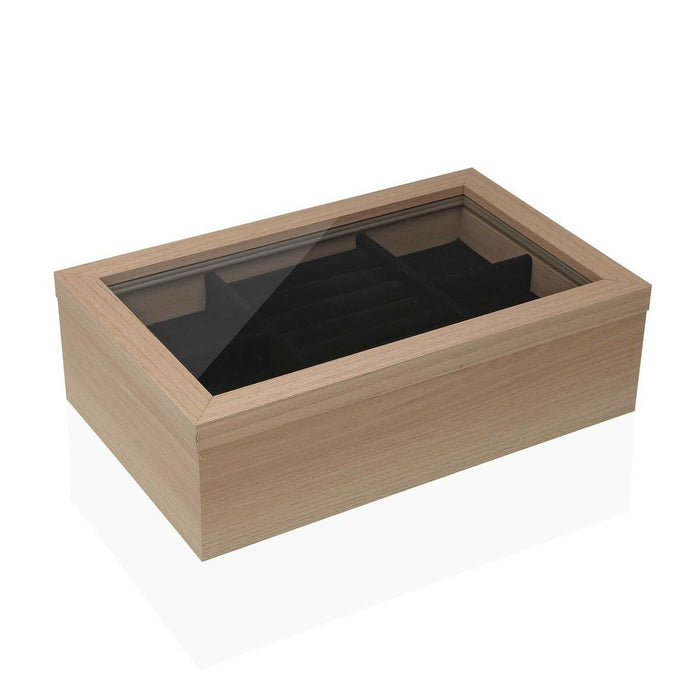 Casetă de Bijuterii Versa Lemn 15,4 x 8 x 20,4 cm
