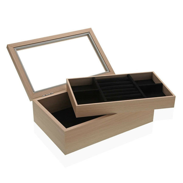 Casetă de Bijuterii Versa Lemn 15,4 x 8 x 20,4 cm