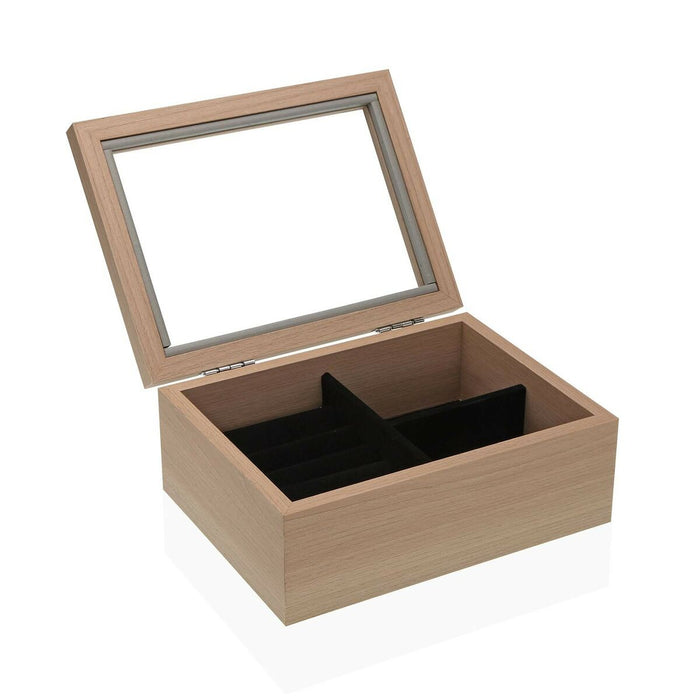 Casetă de Bijuterii Versa Lemn 17 x 9,5 x 27 cm