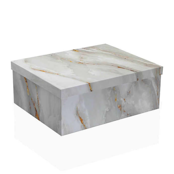 Set de cutii de depozitare, cu posibilitate de stivuire Versa Marmură Carton 15 Piese 35 x 16,5 x 43 cm