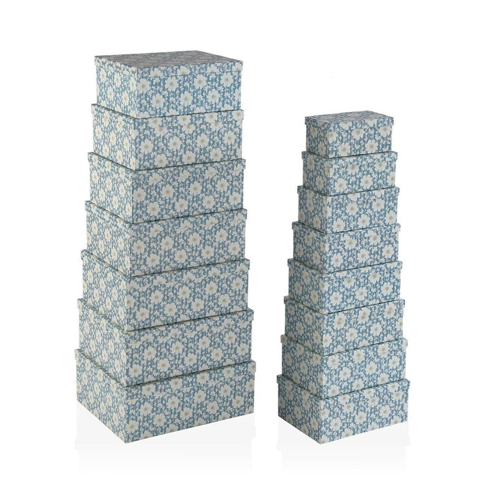 Set de cutii de depozitare, cu posibilitate de stivuire Versa Květiny Carton 15 Piese 35 x 16,5 x 43 cm