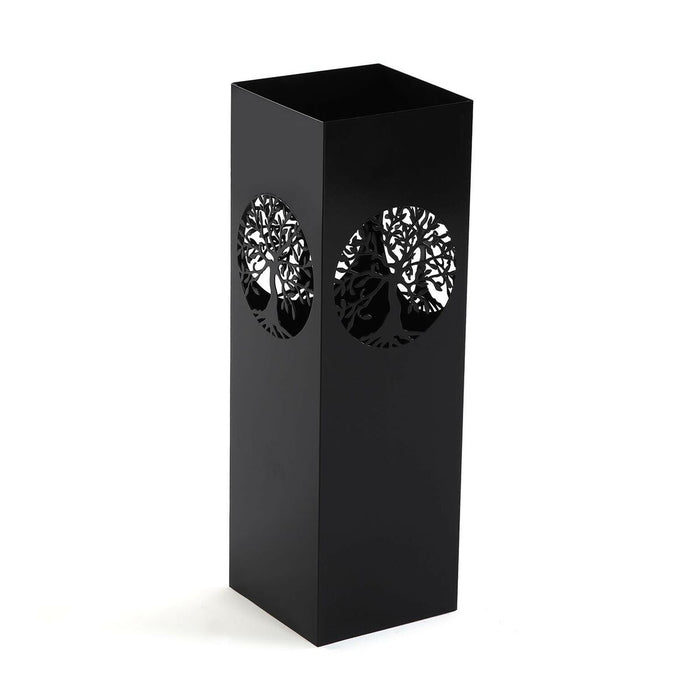 Suport pentru umbrele Versa Arborele vieții Negru Metal Fier 15 x 49 x 15 cm