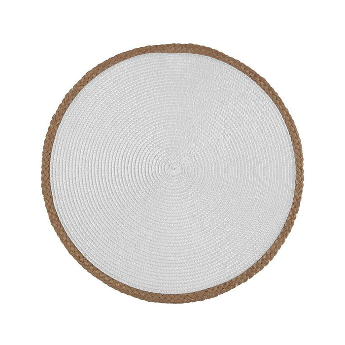 Suport Protecție pentru Masă Versa Alb Iută polipropilenă Zambilă de apă 38 x 38 cm