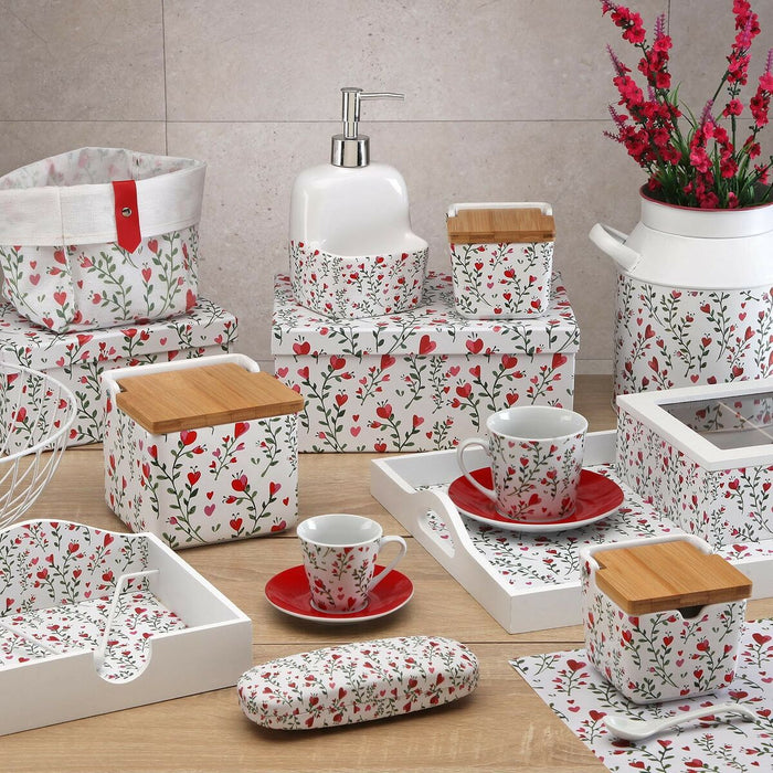 Set de Coșuri Versa Lover Textilă 18 x 14 x 28 cm 28 x 18 x 14 cm