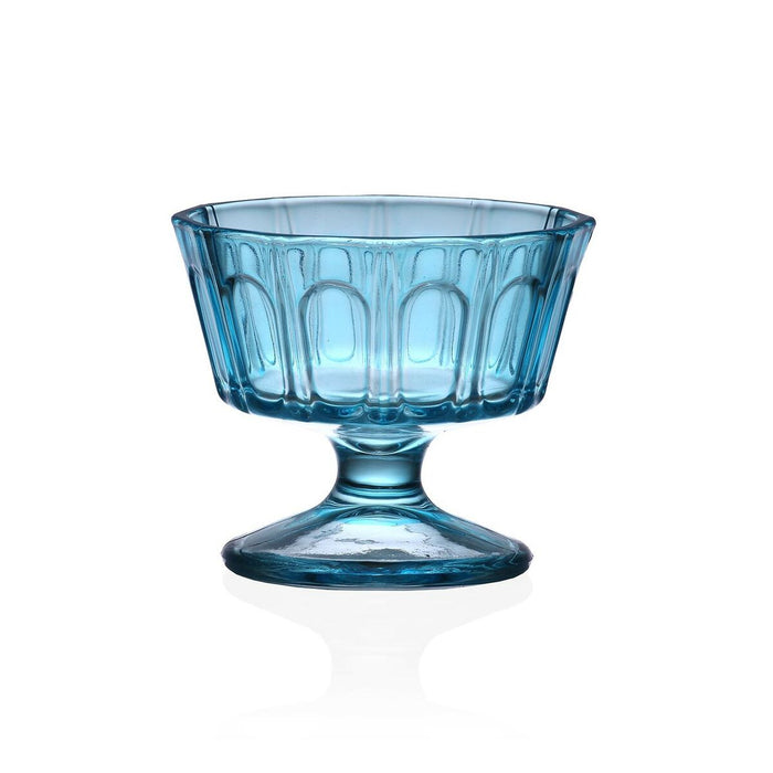 Pahar de îngheţată și milk shake Versa Albastru Geam