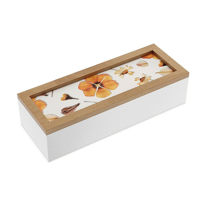 Cutie Decorativă Versa Petale Lemn MDF 9 x 6 x 24 cm