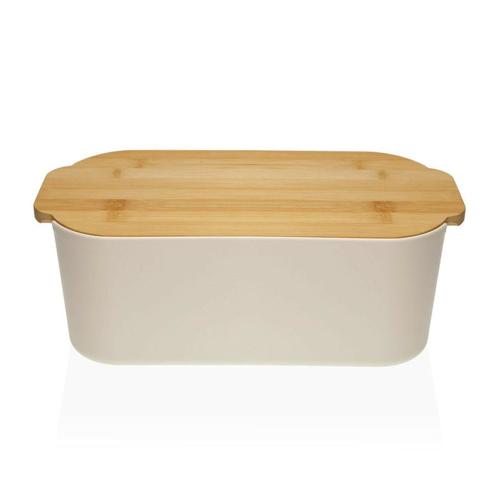 Coș pentru pâine Versa Alb Bambus polipropilenă 18,5 x 12 x 33 cm