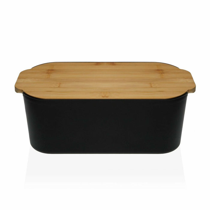 Coș pentru pâine Versa Negru Bambus polipropilenă 18,5 x 12 x 33 cm