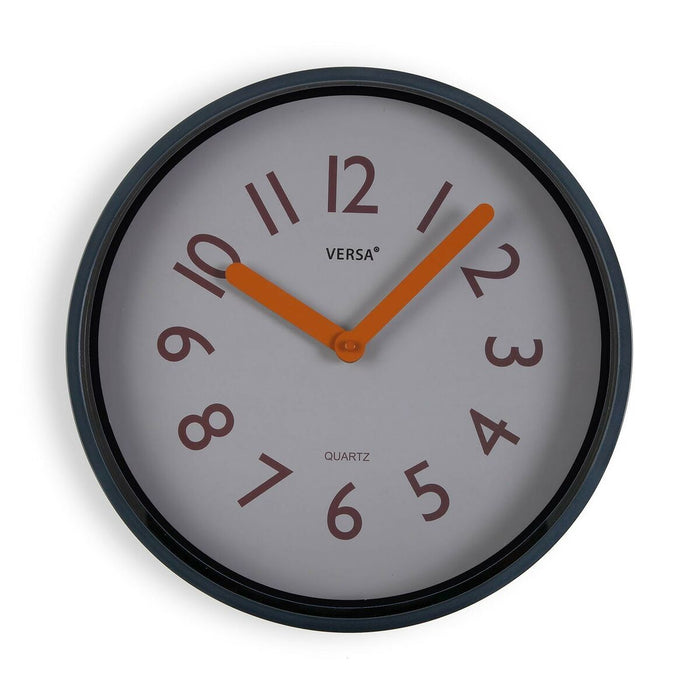 Ceas de Perete Versa Albastru Plastic Cuarț 4 x 30 x 30 cm