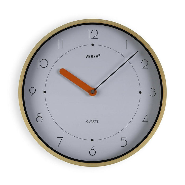 Ceas de Perete Versa Alb Maro Plastic Cuarț 4 x 30 x 30 cm