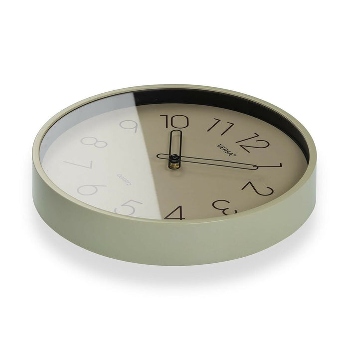 Ceas de Perete Versa Galben Plastic Cuarț 4 x 30 x 30 cm